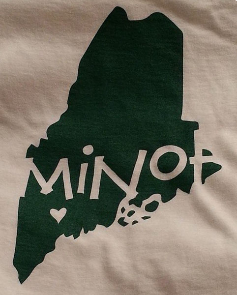 Minot Maine Logo Gear from Poor Morgan's Screen Printing
